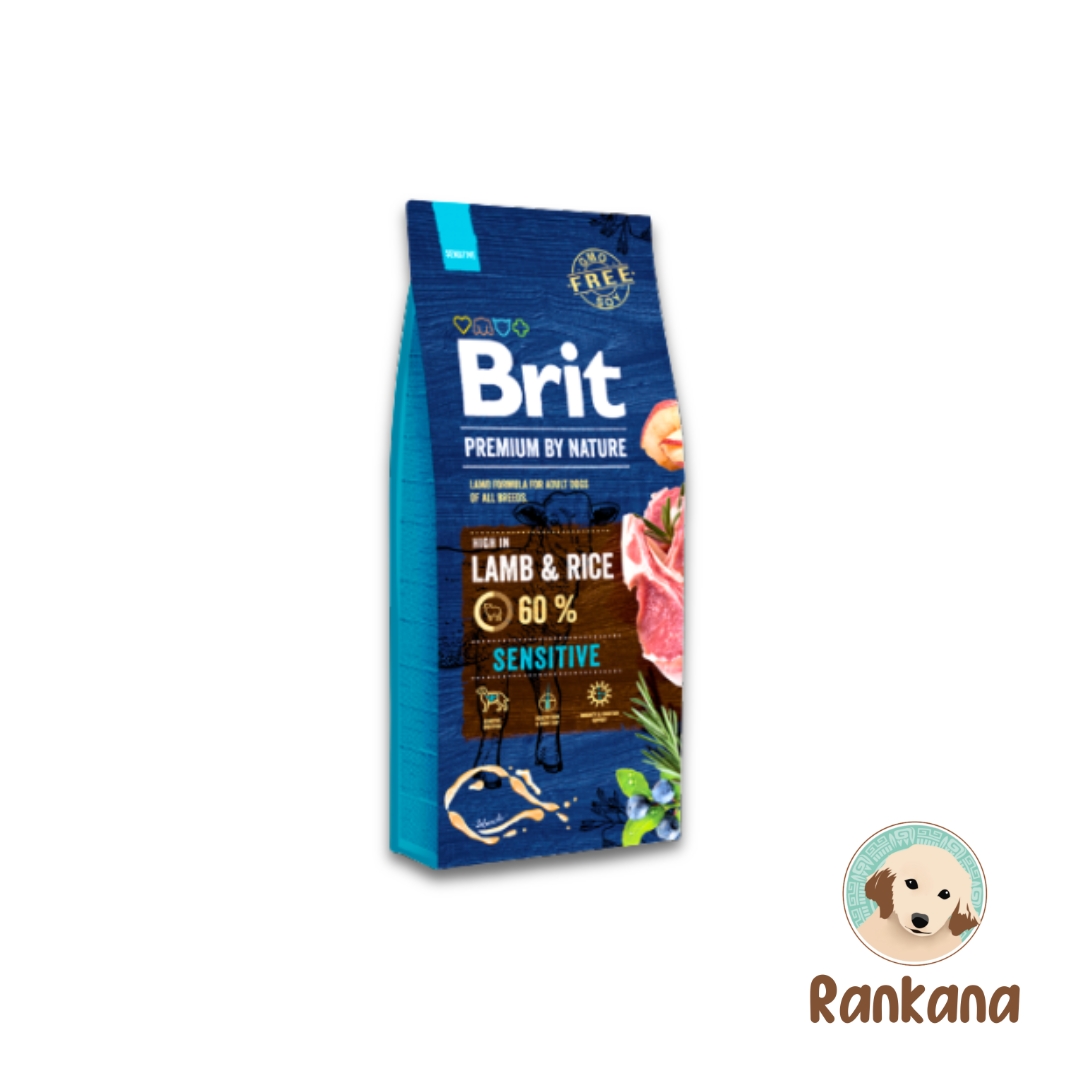 IMAGENES DE PRODUCTO WEB RANKANA (2) Brit Premium Sensitive. Sabor cordero de 15 kg.