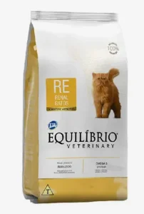 Saco de alimento de cuidado renal Equilibrio Veterinary Renal para gatos de 2 kg, especializado en insuficiencia renal, disponible en Perú.