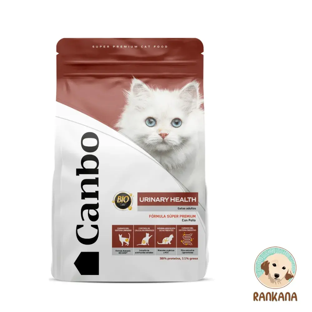 Canbo Gato Salud Urinaria - Pollo y Salmon x 3 kg Saco de 3 kg de alimento Canbo Gato Urinary Health para gatos adultos, sabor pollo y salmón, nutrición clínica para la salud urinaria en Perú.