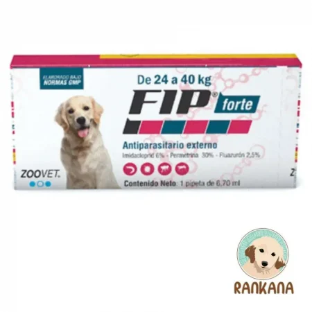 Pipeta FIP Forte para perros de 24 a 40 kg antiparasitario externo Zoovet