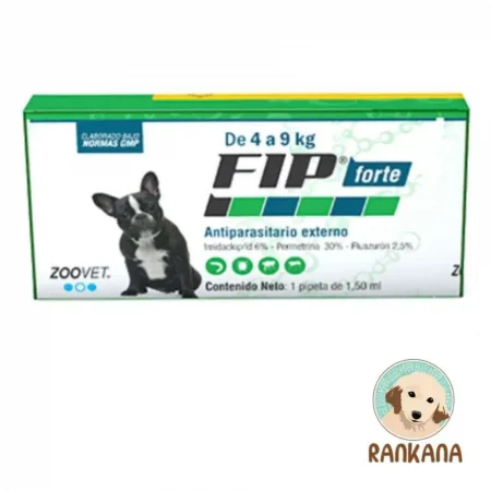 Pipeta FIP Forte para perros de 4 a 9 kg antiparasitario externo Zoovet
