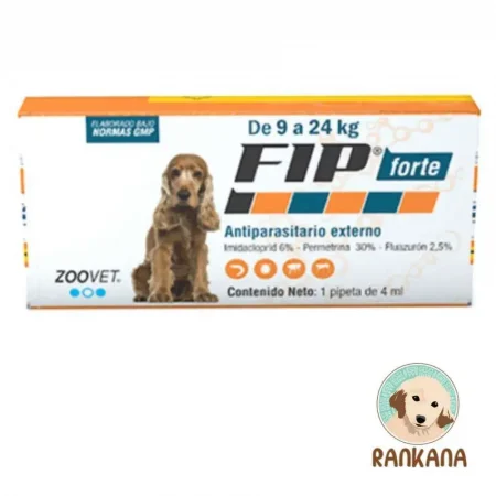 Pipeta FIP Forte para perros de 9 a 24 kg antiparasitario externo Zoovet