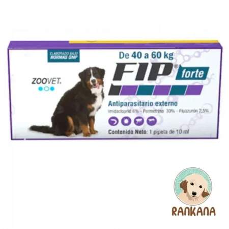 Pipeta FIP Forte para perros de 40 a 60 kg antiparasitario externo Zoovet