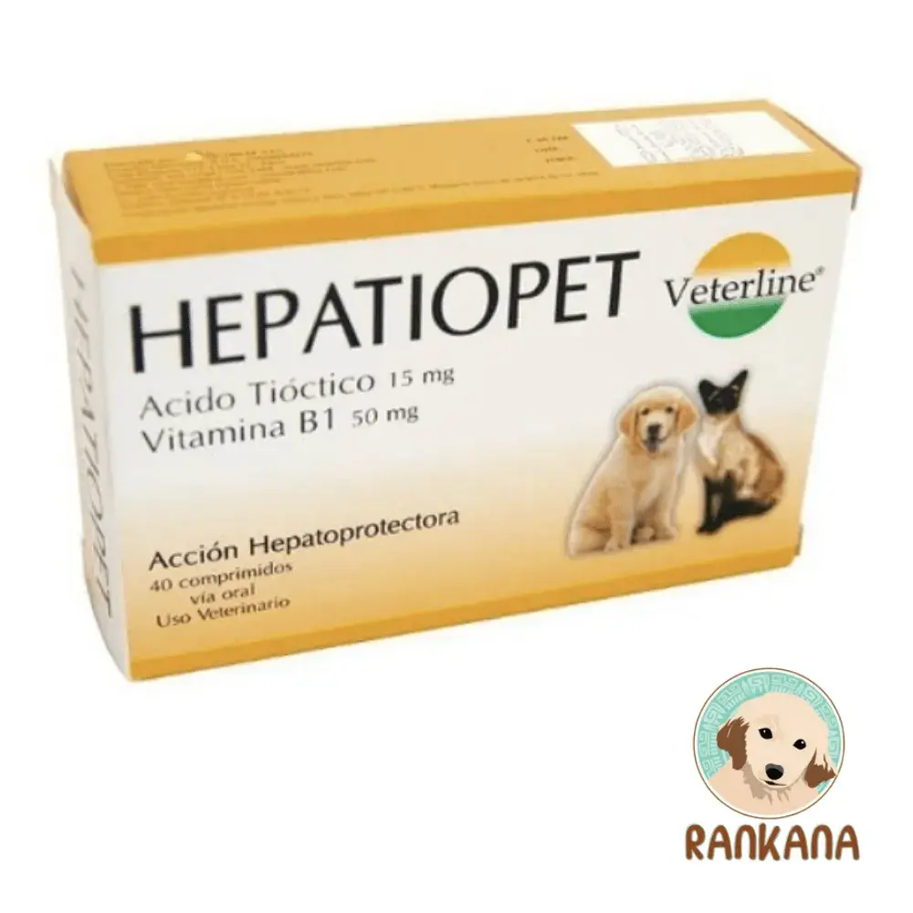 Hepatiopet – Protector Hepático para Perros y Gatos | Salud del Hígado Caja de Hepatiopet de Veterline, protector hepático con ácido tióctico y vitamina B1 para perros y gatos en Perú.