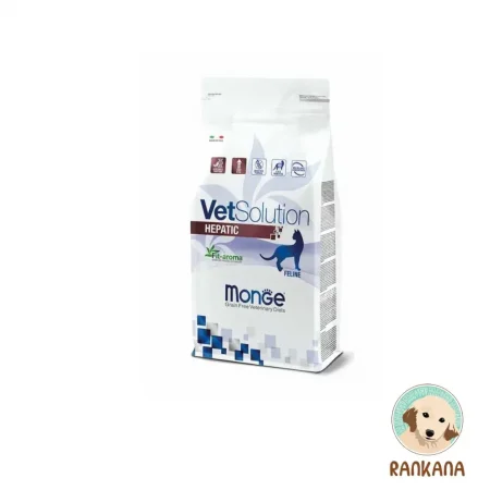 Bolsa de alimento seco Monge VetSolution Gato Hepático x 1.5 kg para el cuidado del hígado.
