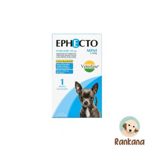 Ephecto Mini 2 a 4.5 kg. Antipulgas para perro pequeño.
