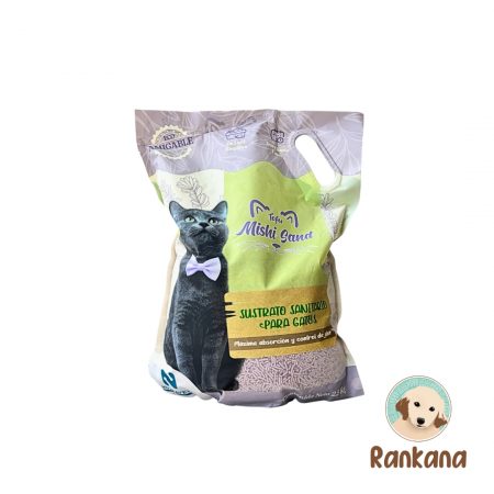 Tofu Mishi Sand sustrato sanitario para gatos hecho a base de tofu.