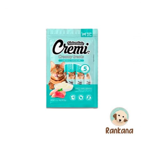 Cremi Treats atún y pollo para gatos. Bolsa x 5 sachets.