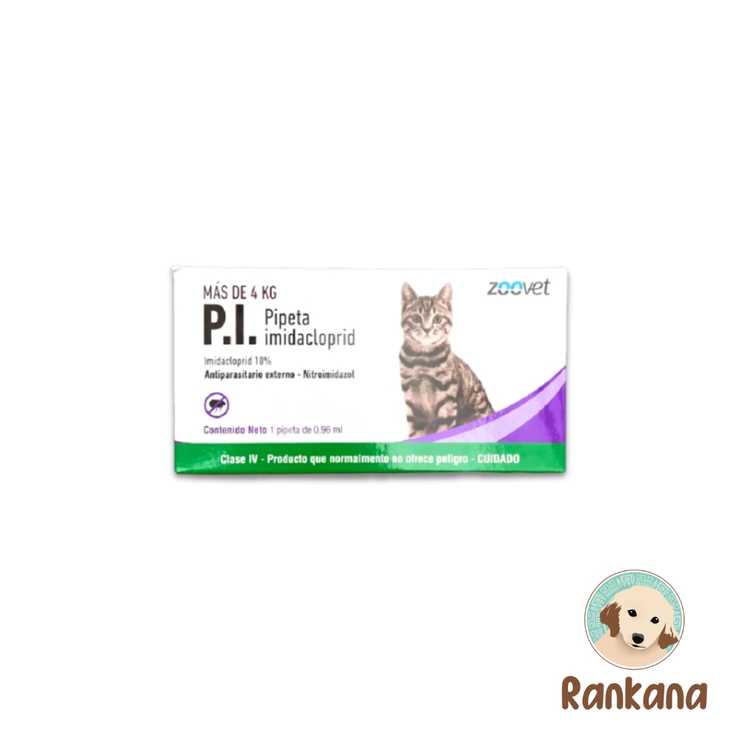 Pi gatos mas de 4kg Pi Gatos de 4 a 9 kg x 1 pipeta. Antipulgas y abtigarrapatas.