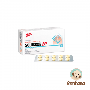 Solubron 20 mg x 30 comprimidos. Elimina la mucosidad y mejora la respiración en perros y gatos.