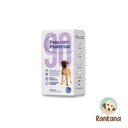 Pets Protector de 32.1 a 64kg. Protección externa para perros x 1 tableta palatable.