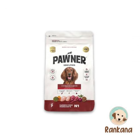 Pawner raza mediana grande. Sabor a pollo y cordero de 15kg.