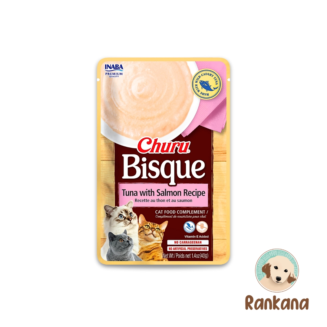 Bisque atun y salmón Churu Bisque gato atún con salmón 40 g snack cremoso.