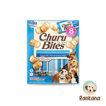 Churu Bites para perro pollo con queso wraps sobre x 8 unidades.