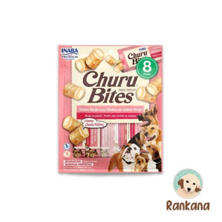 Churu Bites para perro pollo con salmón sobre x 8 unidades.