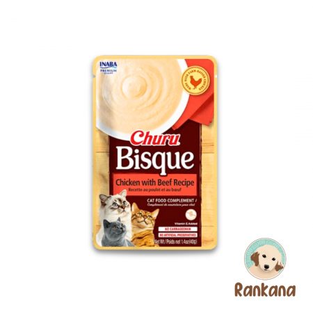 Churu Bisque Gato Pollo con Carne x 40 g.