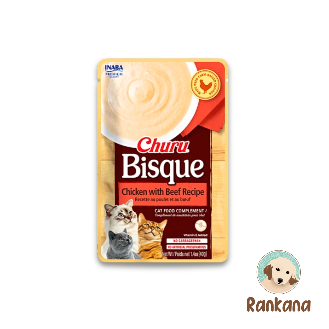 Bsique pollo y carne Churu Bisque Gato Pollo con Carne x 40 g.