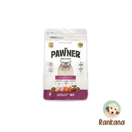 Pawner para gato esterilizado. Sabor pollo y salmón x 8kg.