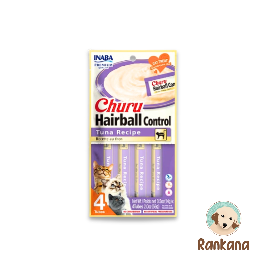Hairball atún Churu Hairball Control Gato Atún sobre x 4 unidades.