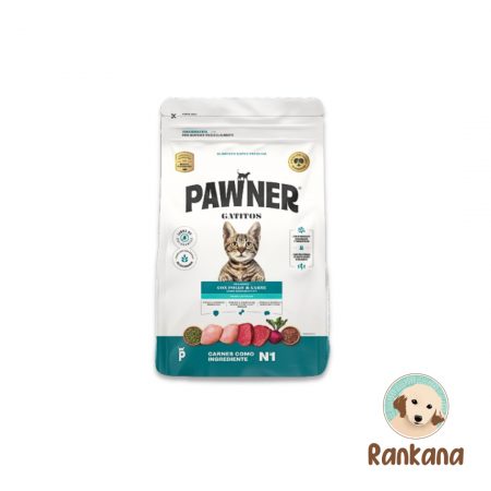 Pawner kitten para todas las razas. Sabor pollo y carne x 8kg,