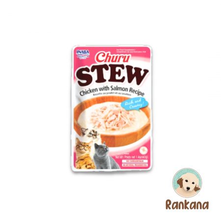 Churu Stew Gato Pollo con Salmón 40 g.