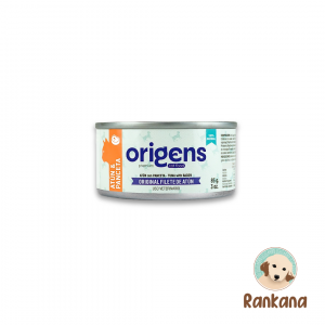 Origens sabor atún con panceta. Alimento húmedo de 85 gr.