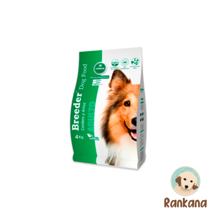 breeder cordero arroz 15 kg alimento perros