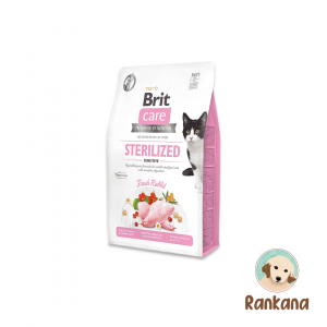 Brit Care gato esterilizado sensitive 7 kg alimento grain free para gatos.