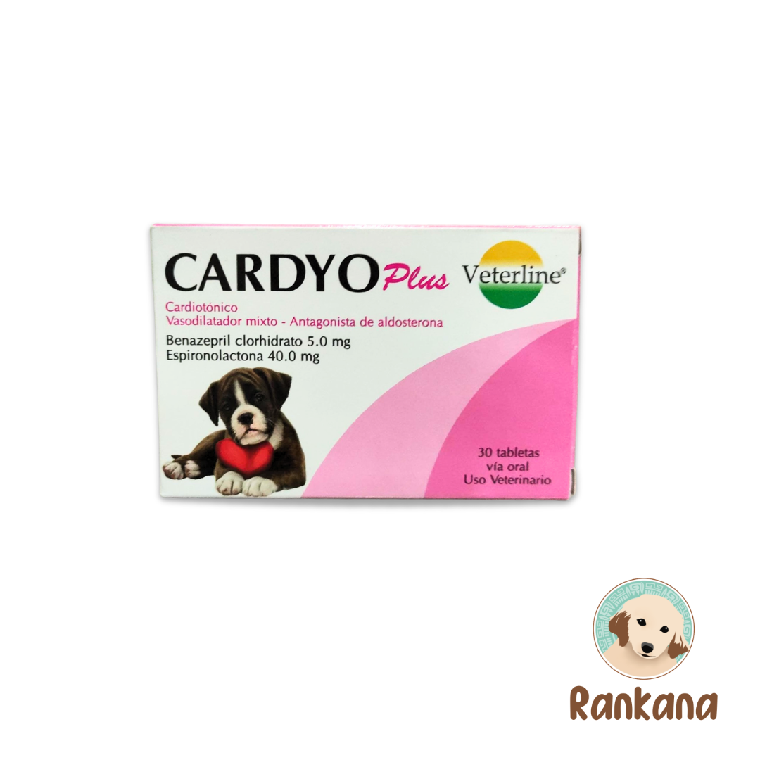 cardyo plus 30 tabletas cardyo plus 30 tabletas medicamento cardiaco para perros y gatos