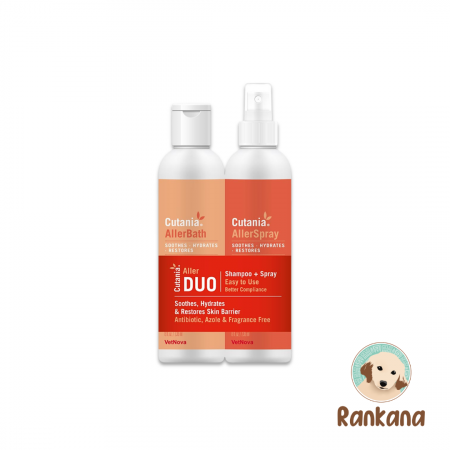 cutania allerduo shampoo spray 236 ml perros gatos piel sensible