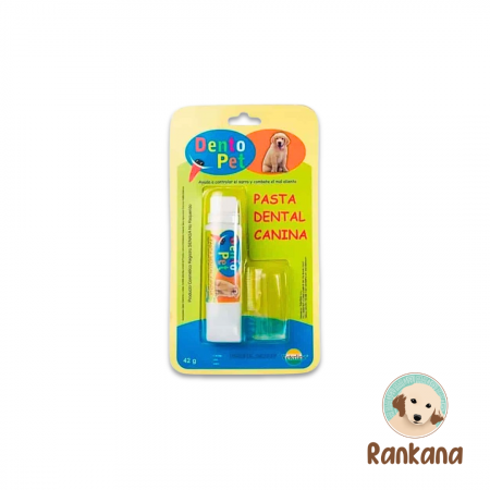 dentopet pasta dental perros 42 g con dedal