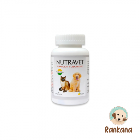 nutravet formacion crecimiento 90 tabletas perros gatos