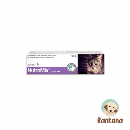 nutromix lysine 120 g suplemento para gatos con l lisina