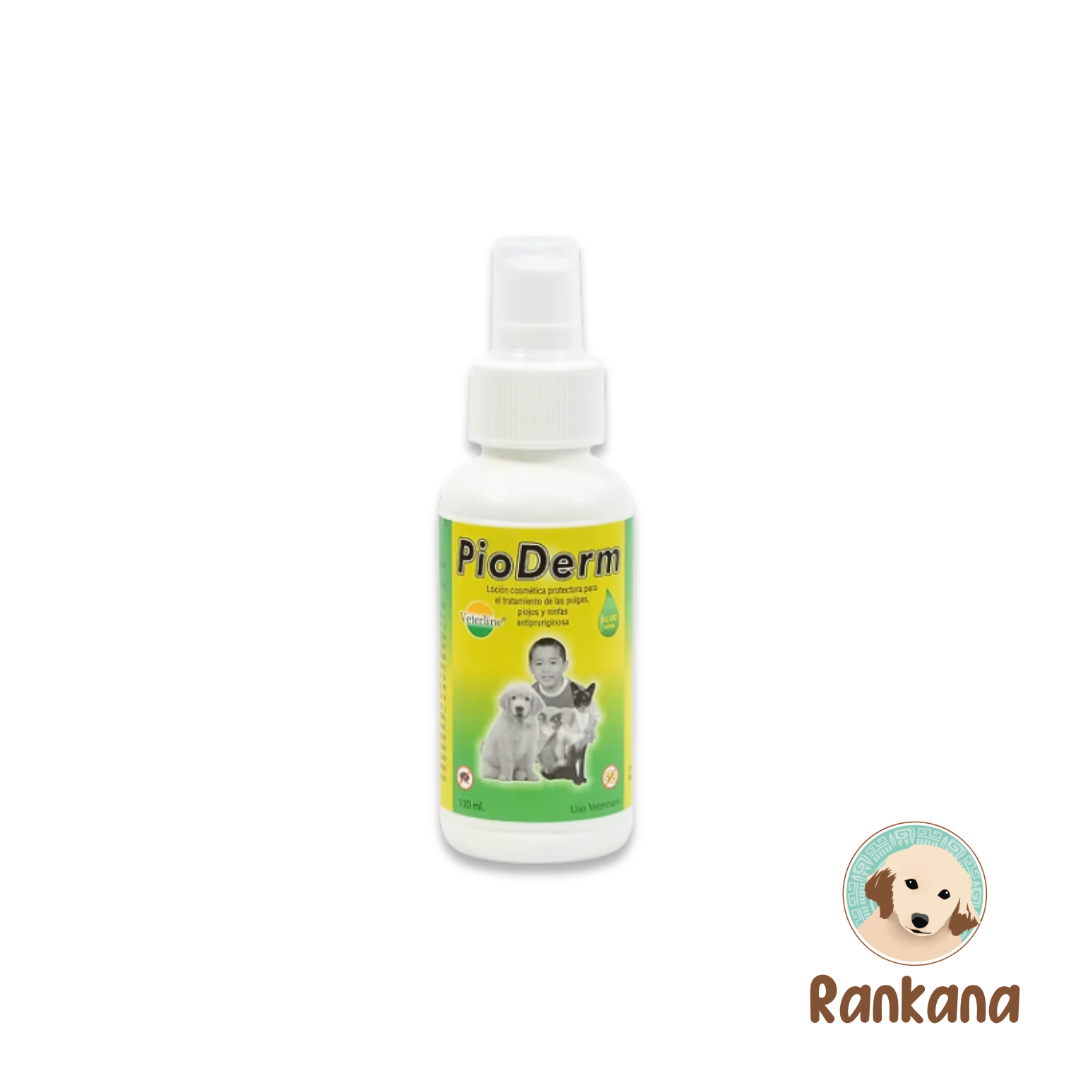 pioderm 130ml pioderm 130 ml antipulgas perros gatos locion