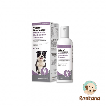 vetpro dermacare shampoo miconazol clorhexidina 200 ml perros gatos
