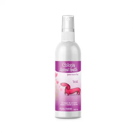 Colonia Animal Health Violet 180ml para mascotas - Aroma melón y berries de Drag Pharma