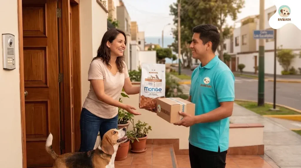 Delivery de comida para perros Monge en caja de Raukana a domicilio