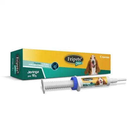 Fripets Ótico Jeringa x 10g de Montana - Ungüento triple acción para otitis en perros y gatos