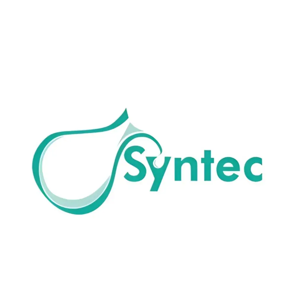 Logotipo de Syntec, laboratorio veterinario brasileño de alta calidad, distribuido por Rankana en Perú.