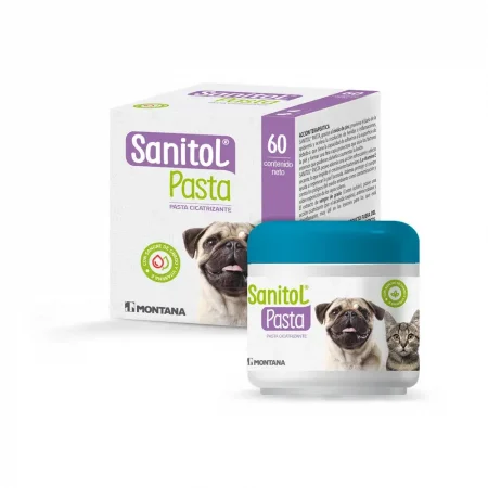 Sanitol Pasta Cicatrizante de 60g con Sangre de Grado y Vitamina E para perros y gatos - Laboratorio Montana
